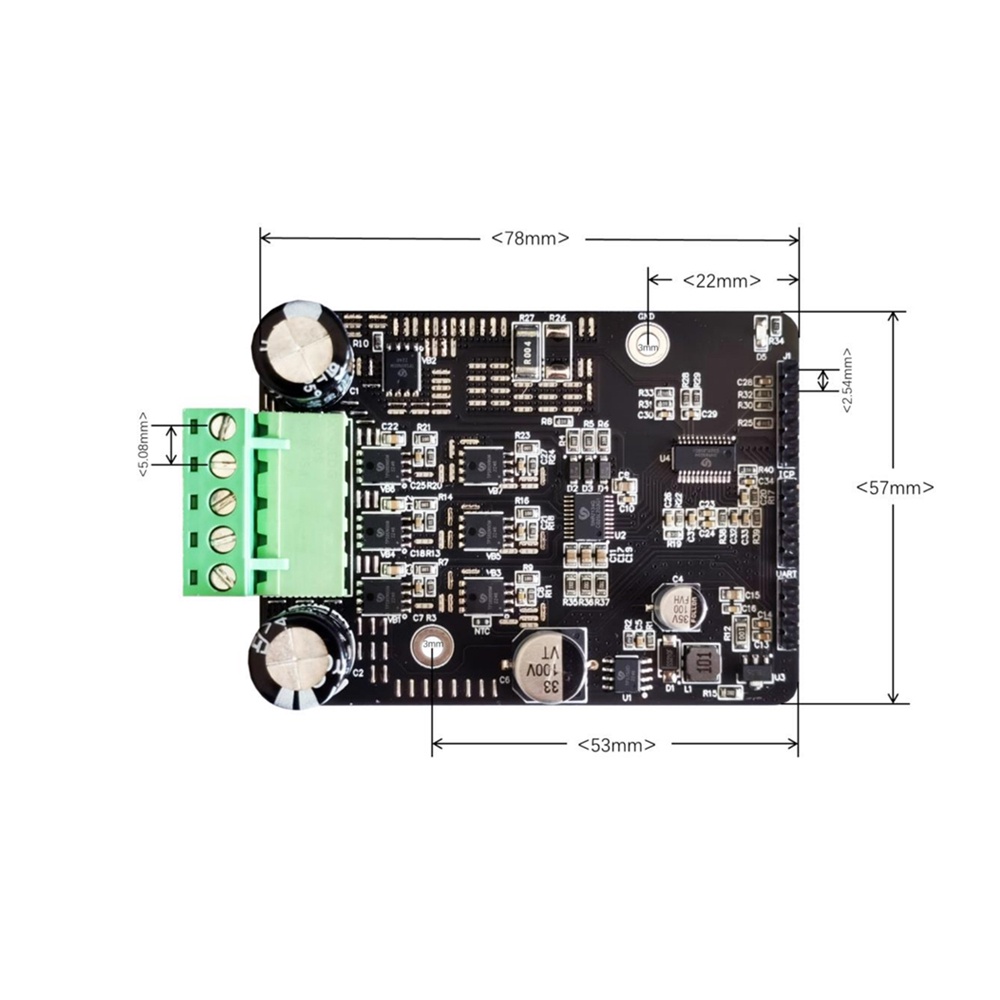 Dc 6-80V BLDC สามเฟส DC Brushless มอเตอร์ควบคุม PWM พลังงานสูง 1600W มอเตอร์ควบคุมไดรเวอร์บอร์ดควบคุมมอเตอร์ Regulator ไม่มีฮอลล์ ราคา ถูกที่สุด ดีลบีเคเค แกลเลอรีภาพที่ 7