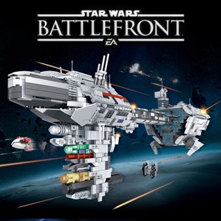 ของเล่นตัวต่อ Star Wars MOC Nebulon-B Escort Frigate เสริมการเรียนรู้เด็ก 2070 ชิ้น MOC-57273