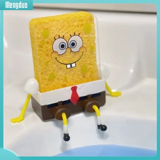 [MD] ที่วางฟองน้ํา กันลื่น การ์ตูนอะคริลิค รักษาความเป็นระเบียบเรียบร้อย SpongeBob อุปกรณ์ครัวเรือน