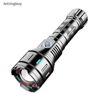 [Jettingbuy] ไฟฉาย Led 26650 XHP360 กันน้ํา ชาร์จ Usb สําหรับตั้งแคมป์ พร้อมส่ง