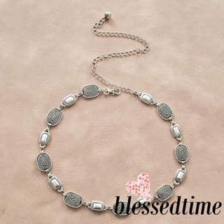 Blessedtime- เข็มขัดผ้าขนสัตว์แกะสลัก ปรับได้ สไตล์วินเทจ สําหรับผู้หญิง