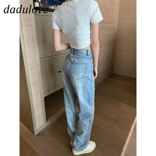 DaDulove💕 New American Ins High Street Retro Jeans Niche High Waist Loose Wide Leg Pants Large Size Trousers