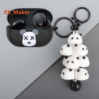 For Sony WF-1000XM5 Case Cute Piggy Panda Keychain Pendant Sony WF-1000XM5 Silicone Soft Case Cartoon Cinnamoroll Sony WF-1000XM4 / Sony LinkBuds S Cover Soft Case Sony WF-1000XM5 Case