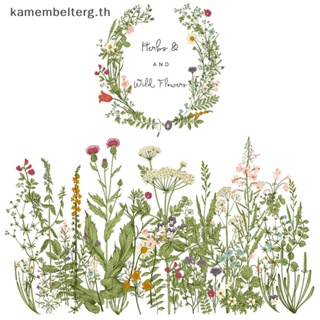 Kam สติกเกอร์ไวนิล ลายการ์ตูนดอกเดซี่ Dandelion DIY สําหรับติดตกแต่งผนังบ้าน ห้องนั่งเล่น ประตูเด็ก TH