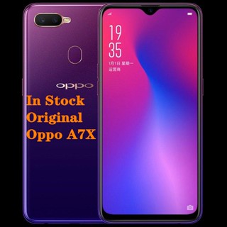 ของแท้ สมาร์ทโฟน OPPO A7X Global ROM 6.3 นิ้ว Helio P60 Octa Core Android 8.1 แรม 4G รอม 128G รอม 16.0MP ลายนิ้วมือ