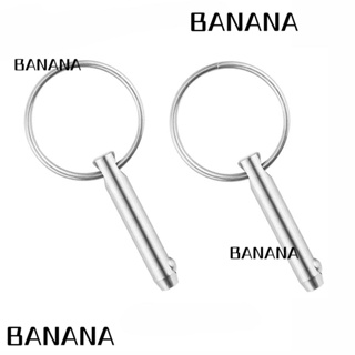 Banana1 ชุดอุปกรณ์เสริมฮาร์ดแวร์ หมุดปลดเร็ว สเตนเลส 6.3*38 มม. สีเงิน สําหรับเรือ 2 ชิ้น