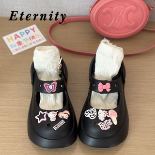 Eternity รองเท้าหัวโต รองเท้าแตะผู้หญิง น่ารักหนาพื้นลื่น อาบน้ำในห้องน้ำ  33z073107