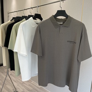เสื้อยืดโปโล แขนสั้น พิมพ์ลาย Reunion Fear Of God Tide สไตล์สตรีท สําหรับผู้หญิง