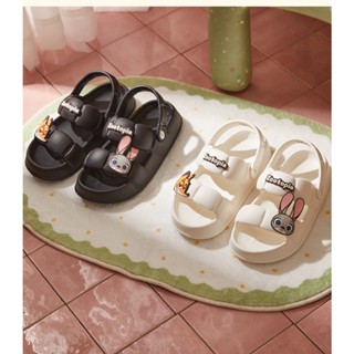 รองเท้าแตะนิค จูดี้ ซูโทเปีย ลิขสิทธิ์แท้ ใส่ได้ในนอกบ้าน Fruit Shell Sandals Disney Two-Way Wear Eva Non-Slip Slippers