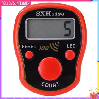 ♧ติดตามดอกทานตะวัน♫  เครื่องนับจํานวนอิเล็กทรอนิกส์ หน้าจอ LCD เรืองแสง LED 0-99999#S