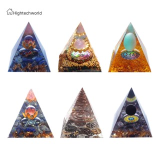 [Hightechworld.th] เครื่องกําเนิดไฟฟ้า หินคริสตัล พีระมิด Orgonite Reiki Chakra