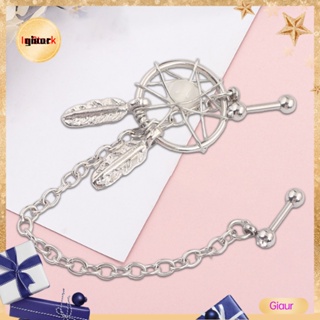 Giaurz Dream Catcher Star Helix Tragus จิวเจาะหู กระดูกอ่อน ต่างหูห้อย