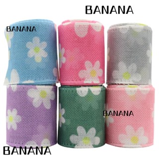 Banana1 ริบบิ้นดอกเดซี่ 30 หลา 6 สี 2.5 นิ้ว 6 ม้วน DIY