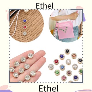 Ethel1 หินแก้วคริสตัล พลอยเทียม สําหรับเย็บผ้า 10 ชิ้น