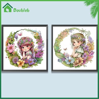 【Doub X ✮】ภาพวาดปักเพชร ทรงกลม ลายตัวละคร 5D DIY สําหรับตกแต่งบ้าน ✮