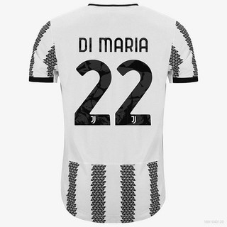 เสื้อกีฬาแขนสั้น ลายทีมชาติฟุตบอล Juventus FC No.22 Di Maria 2022-2023 ชุดเหย้า พลัสไซซ์ สําหรับผู้ชาย และผู้หญิง