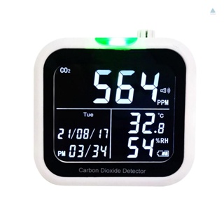 Tmt เครื่องตรวจจับอุณหภูมิความชื้น CO2 หน้าจอดิจิทัล อเนกประสงค์ พร้อมฟังก์ชั่นแสดงเวลา