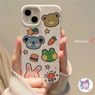 เคสโทรศัพท์มือถือแบบนิ่ม กันกระแทก ลายการ์ตูนสัตว์น่ารัก แฟชั่น สําหรับ iPhone 15 14 13 12 11 Pro Max SE2020 X Xr Xs Max 8 7 6 6s Plus