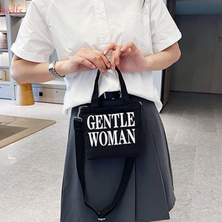 Nedfs Gentlewoman กระเป๋าสะพายไหล่ ผ้าแคนวาส มีซิป ขนาดเล็ก แบบพกพา สไตล์ไทย สําหรับสตรี