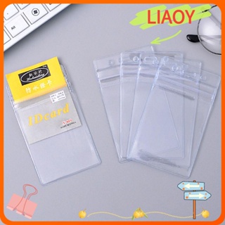 Liaoy 10 ชิ้น / ล็อต ที่ใส่บัตร เครื่องเขียน จัดหา นิทรรศการ ที่ใส่ป้าย