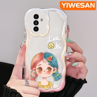 เคสมือถือ แบบนิ่ม แบบใส ลายการ์ตูนผู้หญิงน่ารัก กันกระแทก สําหรับ Samsung galaxy A13 A13 5G A04s A14