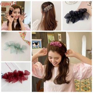 QQMALL Simple Korean Style Barrettes Elegant Women Hair Clip Bow Duckbill Clip Hairpin Sweet Headdress Girl Temperament Side Clip Hair Accessories/Multicolor