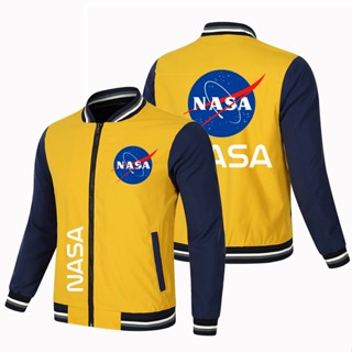 Nasa LOGO Baseball Uniform Color Matching Thin Sports Windproof Jacket