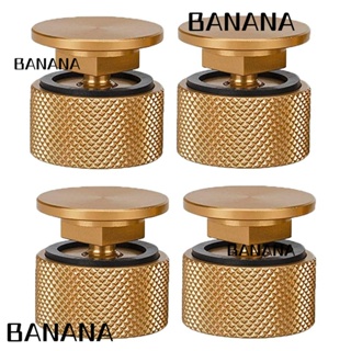 Banana1 หมวกกันน็อคนิรภัย ปะเก็นซิลิโคน สีทอง อะไหล่เปลี่ยน สําหรับผู้ใหญ่ 4 ชิ้น