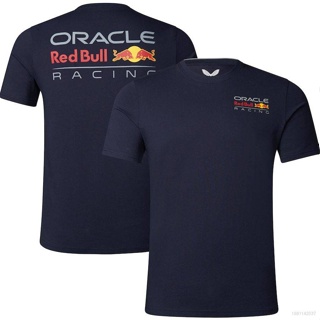 Qy เสื้อยืดแขนสั้น พิมพ์ลายโลโก้ Oracle Red Bull Racing Team ขนาดใหญ่ พลัสไซซ์ 2023