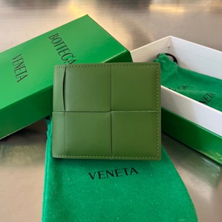 พรี​ ราคา3600 Bottega Veneta 649603 หนังแท้ กระเป๋า​บัตร กระเป๋าสตางค์ กระเป๋าเงิน เหรียญ11x9.5