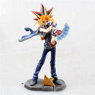 ตุ๊กตาฟิกเกอร์อนิเมะ Yu-gi-oh ARTFXJ Dark Game Muto Duel Monster ของเล่นสําหรับเด็ก