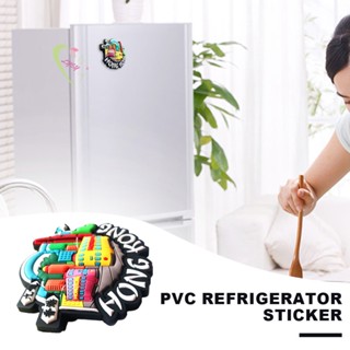 สติกเกอร์ PVC น้ําหนักเบา ลอกออกได้ สําหรับตกแต่งตู้เย็น ประตูกระจก