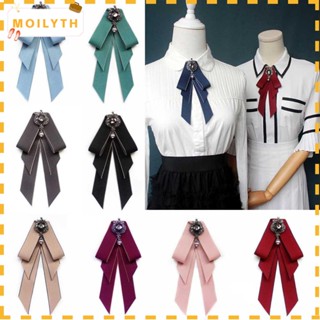 Moilyth โบผูก ผู้หญิง เพชร Cravat สําหรับผู้ชาย เครื่องแต่งกาย เครื่องประดับ พู่ เข็มกลัด เสื้อเชิ้ต คอปก ดอกไม้