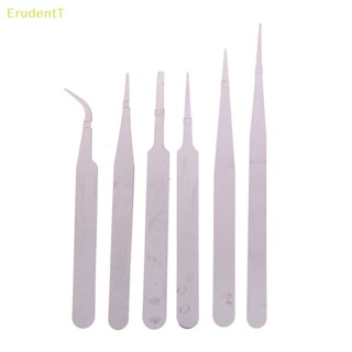 [ErudentT] แหนบสเตนเลส ป้องกันไฟฟ้าสถิตย์ สําหรับซ่อมแซมบํารุงรักษา 6 ชิ้น ต่อชุด