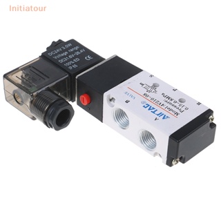 [Initiatour] ใหม่ วาล์วโซลินอยด์ Airtac 5 ทาง 2 ตําแหน่ง 1/4 นิ้ว 4V210-08 DC24V 1 ชิ้น