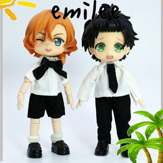 Emilee เสื้อยืด หลากสี อุปกรณ์เสริม สําหรับตุ๊กตา 1/12Bjd