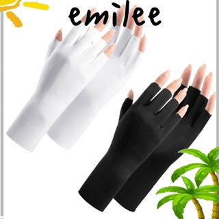 Emilee ถุงมือป้องกันรังสียูวี ป้องกันรังสียูวี สําหรับตกแต่งเล็บ