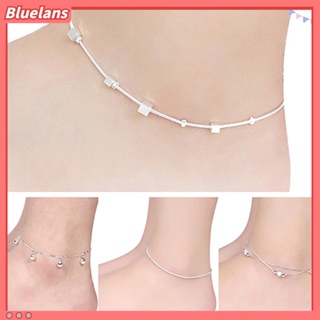 【 Bluelans 】สร้อยข้อเท้า ประดับลูกปัด รูปดาว หัวใจ ปรับได้ สวยหรู สําหรับผู้หญิง ช้อปปิ้ง