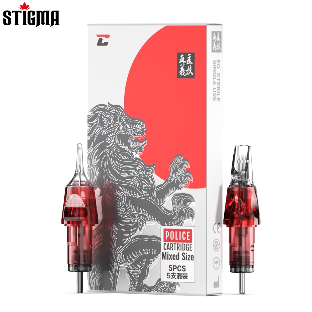 Stigma CNC เข็มสักกึ่งถาวร 10(0.30 มม.) 12(0.35 มม.) RL RM RS 5 ชิ้น ต่อกล่อง