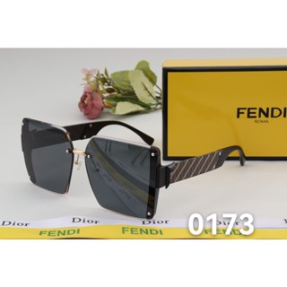 Fendi แว่นตากันแดด ขนาดใหญ่ เหมาะกับเทศกาลดนตรี แนวเรโทร สําหรับผู้หญิง และผู้ชาย