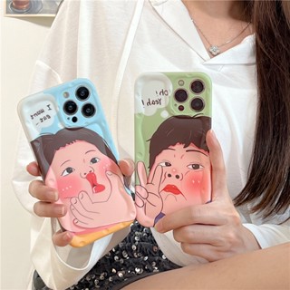 เคสโทรศัพท์มือถือ ซิลิโคน กันกระแทก ลายการ์ตูนเด็กผู้ชาย และเด็กผู้หญิงน่ารัก สร้างสรรค์ สําหรับ Iphone 14 11 12 13 PRO MAX 13ProMax 12 13pro 11 14pro