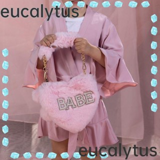 Eucalytus1 กระเป๋าหมั้น รูปหัวใจ แฟชั่นฤดูใบไม้ร่วง ฤดูหนาว สําหรับเพื่อนเจ้าสาว