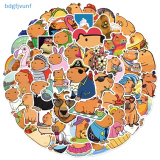 Bdgf สติกเกอร์ ลายการ์ตูน Capybara สําหรับตกแต่งตู้เย็น แล็ปท็อป โทรศัพท์มือถือ โน้ตบุ๊ก DIY 50 ชิ้น