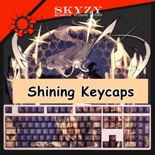 Shining Keycaps Cherry Profile Arknights PBT Dye Sub ปุ่มกดคีย์บอร์ด Keycaps