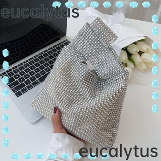 Eucalytus1 กระเป๋าถือ ประดับเลื่อมคริสตัล พลอยเทียม สําหรับผู้หญิง