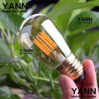 Yann1 หลอดไฟ LED S14 ST45 E26 E27 2200K สีเหลืองอบอุ่น สําหรับตกแต่งบ้าน