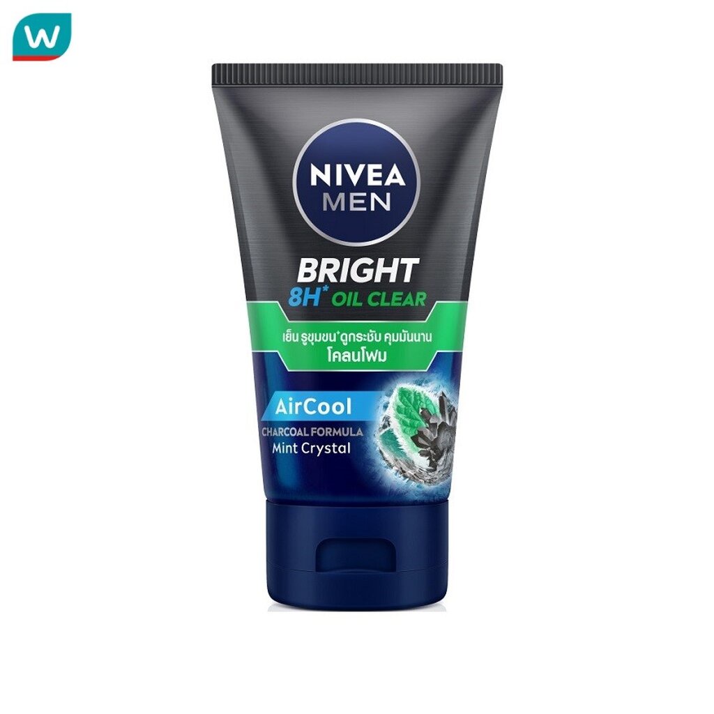 Nivea นีเวีย เมน ไวท์ แอคเน่ มัดโฟม 100 กรัม ผู้ชาย โฟมล้างหน้า คุมมัน