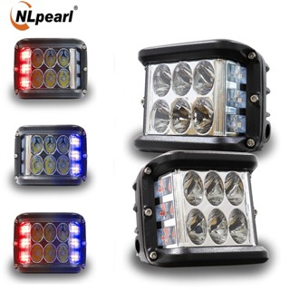 Nlpearl ไฟบาร์ LED 4 นิ้ว สีขาว และสีเหลืองอําพัน สําหรับ SUV red blub