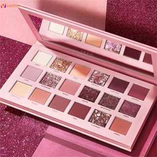 Mabel New Eyeshadow Plate 18 Color Set Desert Rose Gold Beads Bright Matte Eyeshadow Waterproof And Sweat-proof veemm 1 ชิ้น