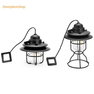 [Domybestshop.th] โคมไฟ LED เหล็ก สไตล์เรโทร ชาร์จไฟได้ สําหรับตั้งแคมป์ คาเฟ่ บาร์ AU